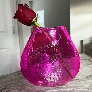 Purple glass vase